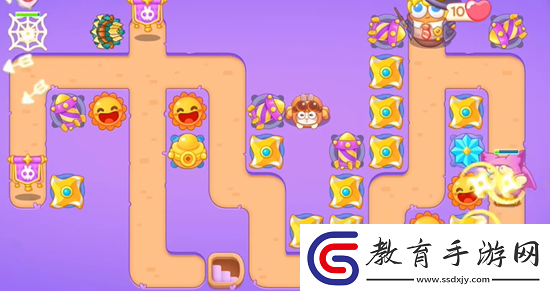 保衛蘿卜4阿波與魔法寶藏第36關怎么通關
