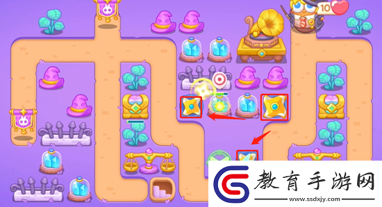 保衛蘿卜4阿波與魔法寶藏第36關怎么通關