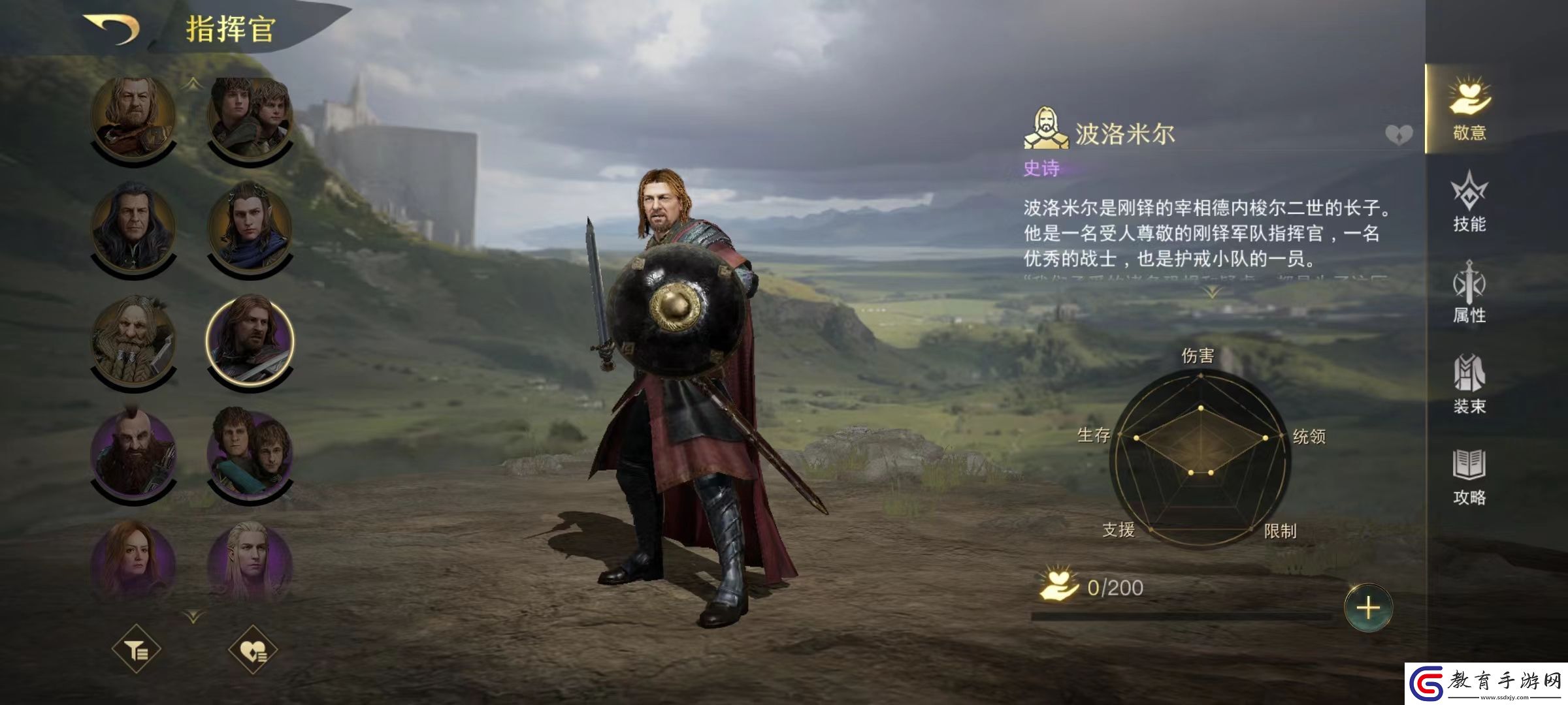 指環(huán)王紛爭波洛米爾技能有哪些