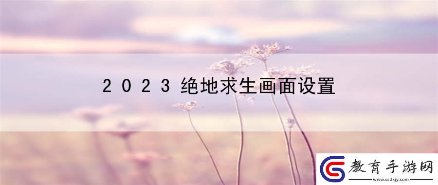 2023絕地求生畫面設置