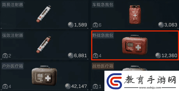 三角洲行動都有什么藥品