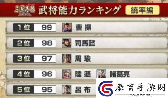 三國志8重制版武將哪個強