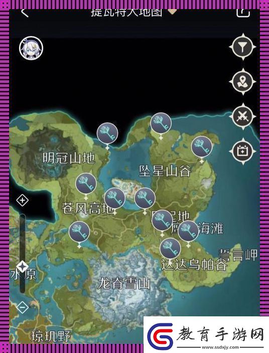原神莫爾泰區地靈龕位置