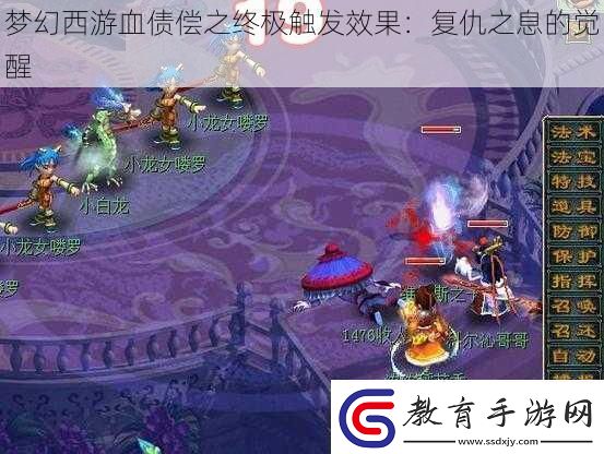 夢(mèng)幻西游血債償之終極觸發(fā)效果