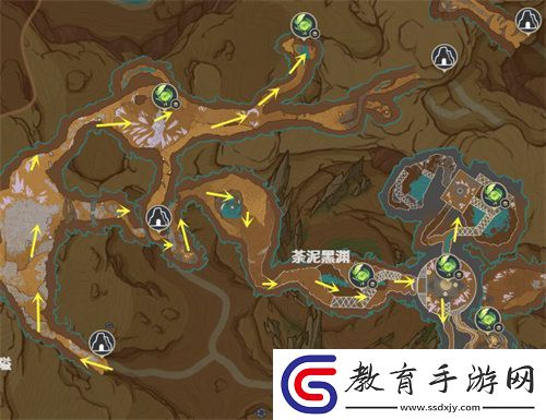 原神荒石蒼漠草神瞳位置在哪