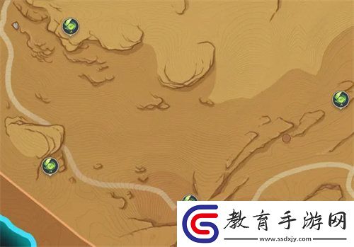 原神荒石蒼漠草神瞳位置在哪