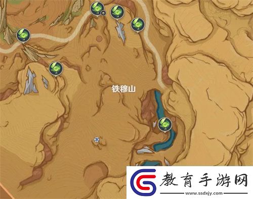 原神荒石蒼漠草神瞳位置在哪