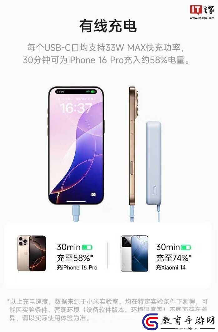 小米新品磁吸充電寶來襲