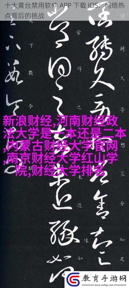 十大黃臺(tái)禁用軟件