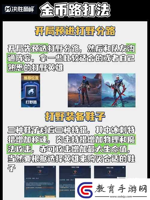 決勝巔峰新玩家打野教學攻略