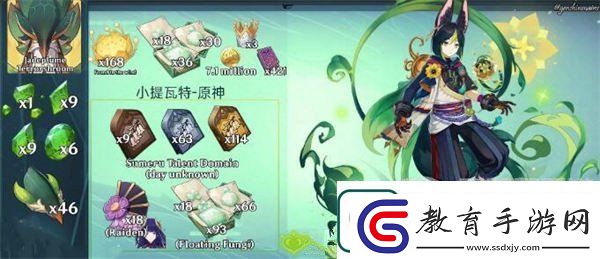 原神提納里突破材料