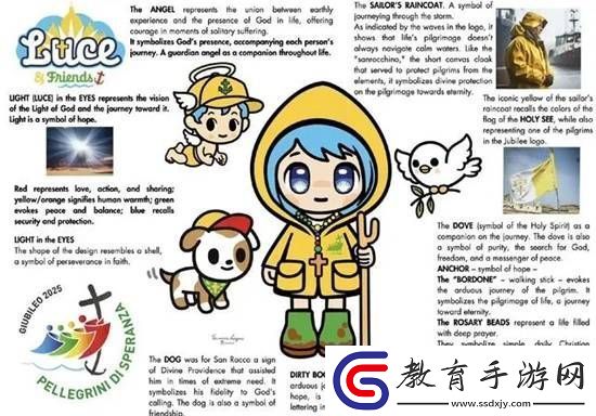 梵蒂岡教會二次元吉祥物二創(chuàng)美圖