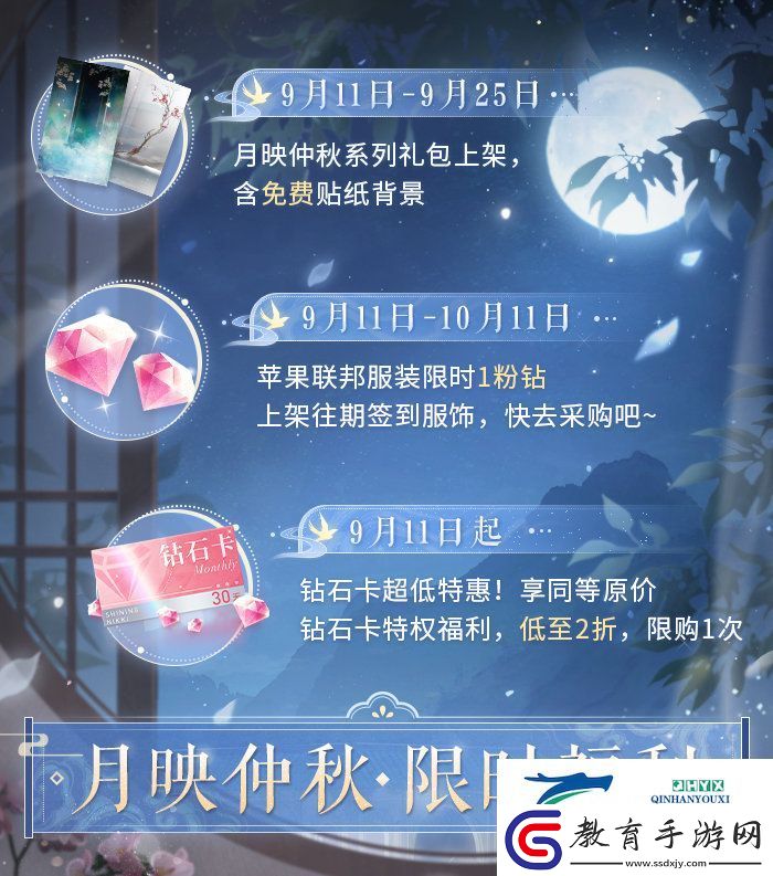 閃耀暖暖月映仲秋系列福利活動介紹